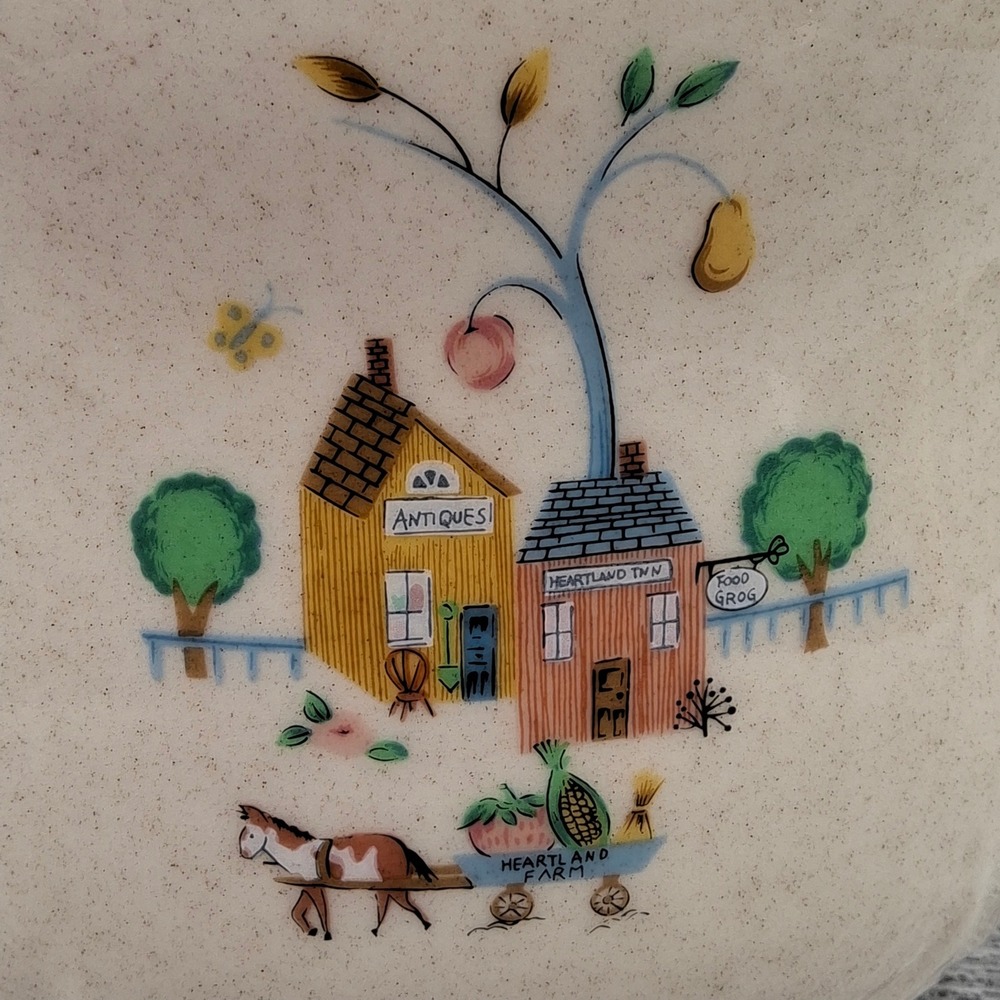 Vintage International Heartland Large 9 " tall w/Lid Canister Stoneware - Picture 11 of 11